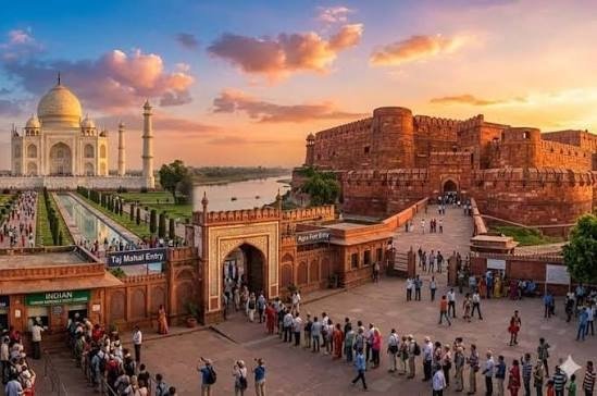 Taj Mahal and Agra Fort
